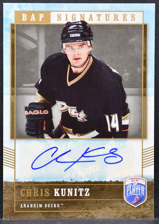 2006-07 Be A Player Signatures Chris Kunitz CK Anaheim Ducks Auto 1344