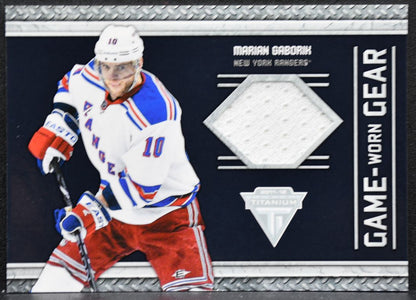 2011-12 Panini Titanium Game-Worn Gear Marian Gaborik 52 Jersey 9257
