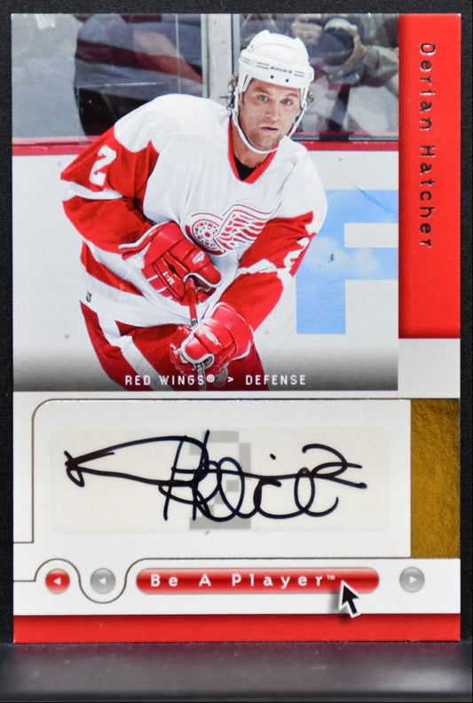 2005-06 Upper Deck Be a Player Signatures Darian Hatcher DE Red Wings Auto 2783