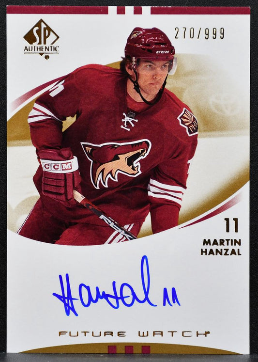 2007-08 SP Authentic Future Watch Auto Martin Hanzal Coyotes RC Auto 8627