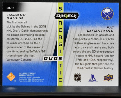 2021-22 UD Synergy Synergistic Duos Red Dahlin / LaFontaine Sabres 139/399 1754