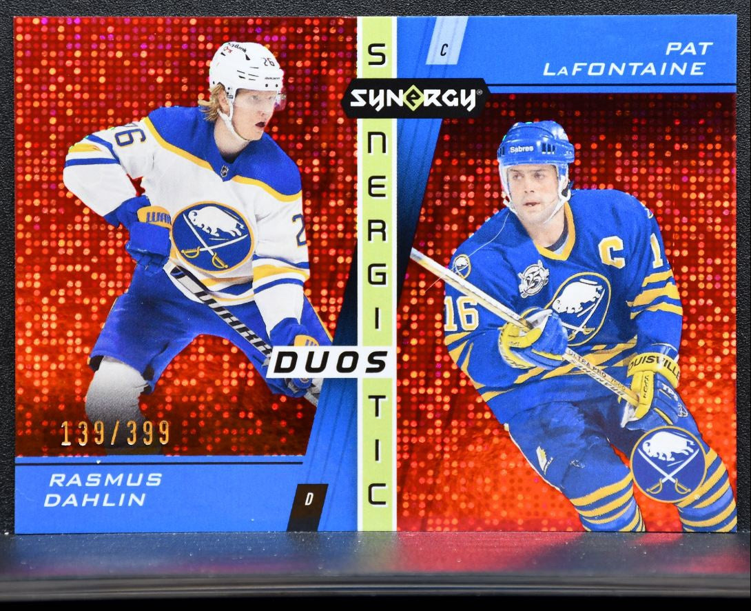 2021-22 UD Synergy Synergistic Duos Red Dahlin / LaFontaine Sabres 139/399 1754