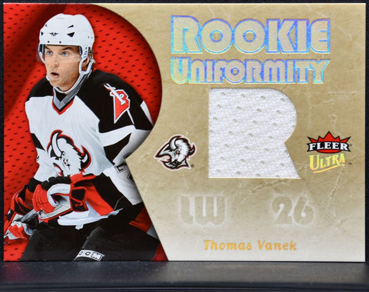 2005-06 Fleer Ultra Rookie Uniformity Jerseys Thomas Vanek RU-TV RC Jersey 6300