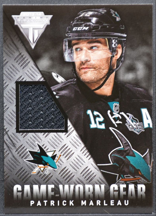 2013-14 Panini Titanium Game Worn Gear Patrick Marleau GG-PM Jersey 9035