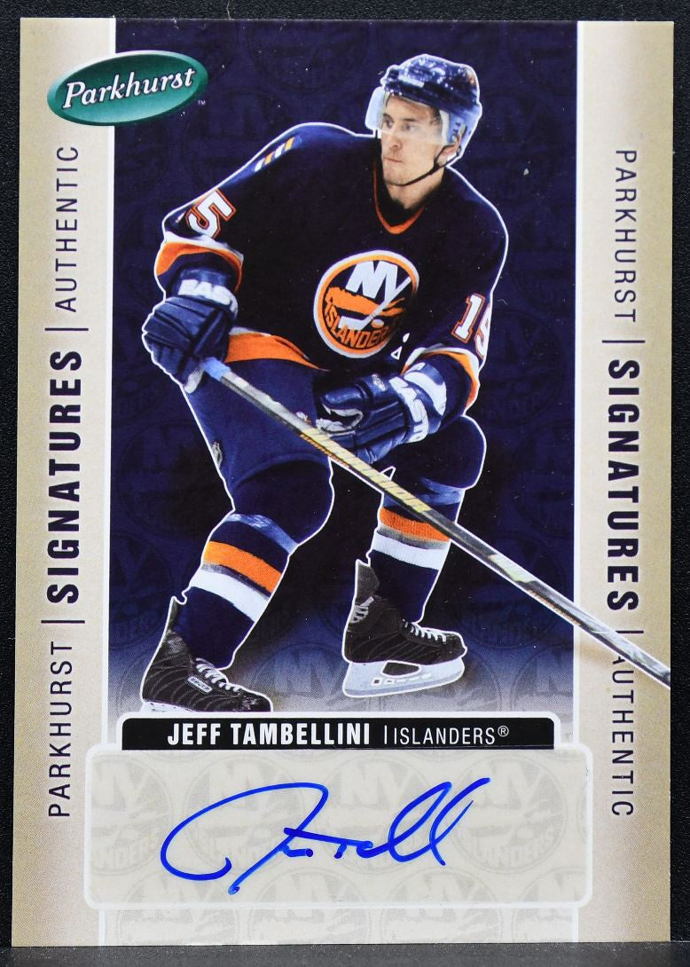 2005-06 Parkhurst Signatures Authentic Jeff Tambellini JT Auto 9637