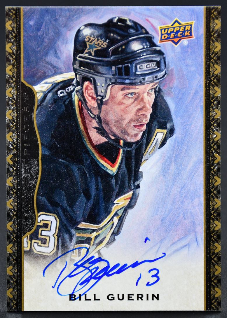 2014-15 UD Masterpieces Masterpieces Signature Bill Guerin 94 Auto