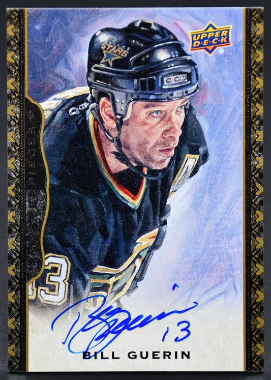 2014-15 UD Masterpieces Masterpieces Signature Bill Guerin 94 Auto