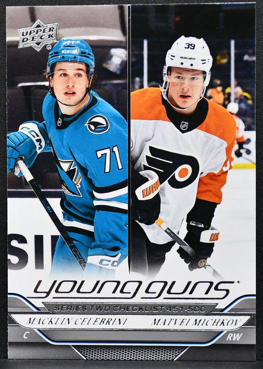 2024-25 UD Series 2 Young Guns Checklist Celebrini / Michkov RC 7725