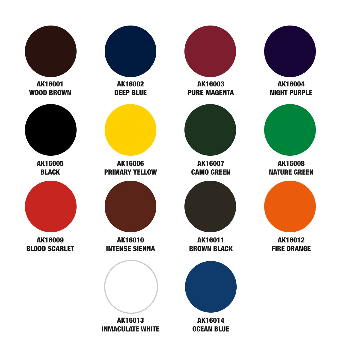 AK Interactive The Inks Special Box Full Range (28 Colors X 30 ml)