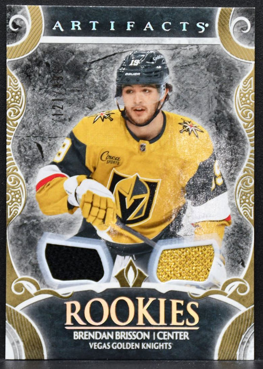 2024-25 UD Artifacts Brendan Brisson 173 Vegas Golden Knights RC 121/499 Jersey