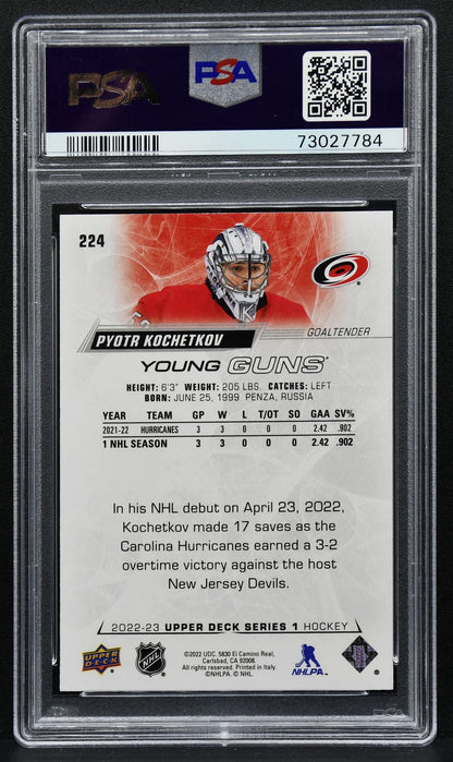 2022-23 Upper Deck Series 1 Young Guns Pyotr Kochetkov 224 RC 2569
