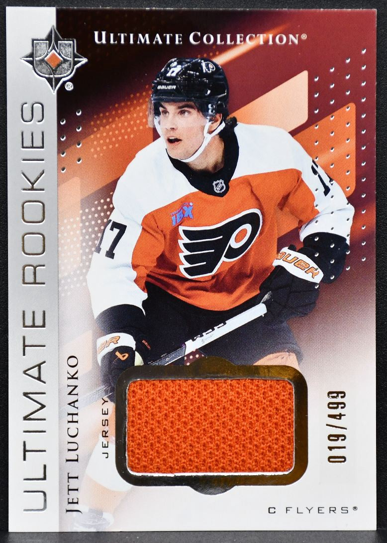24-25 UD Ultimate Collection RCs Jersey Jett Luchanko 113 Flyers RC /499 Jersey 4237