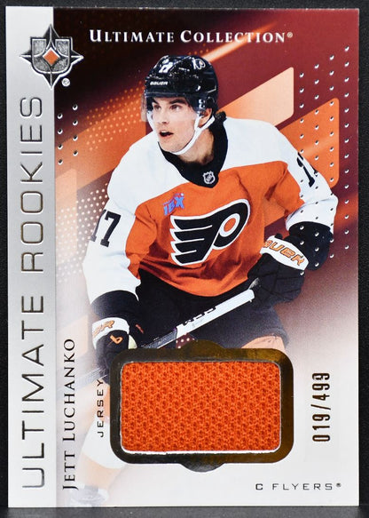 24-25 UD Ultimate Collection RCs Jersey Jett Luchanko 113 Flyers RC /499 Jersey 4237
