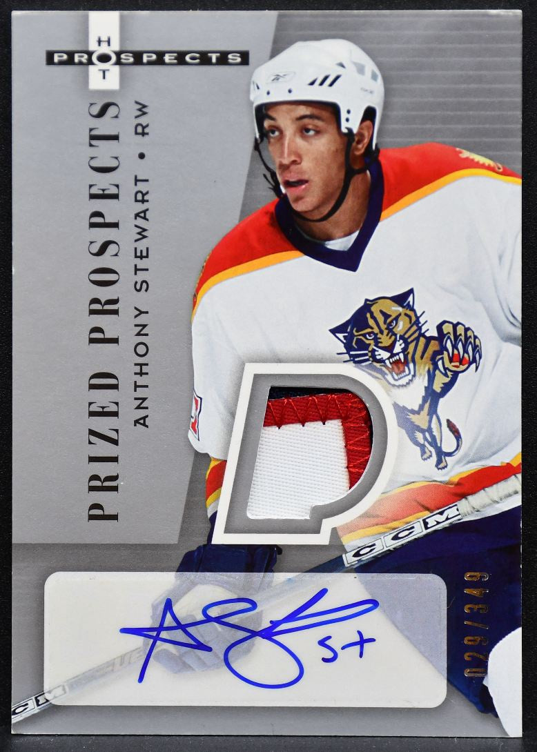 2005-06 Fleer Hot Prospects Patch Stewart Panthers RC Auto 029/349 Patch 5705