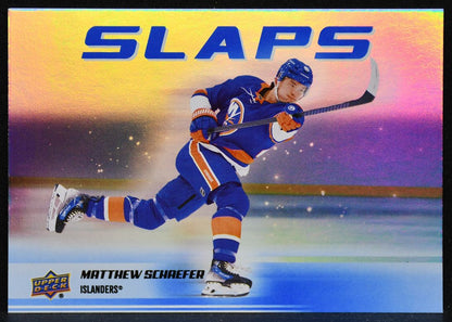 2025-26 Upper Deck Series 2 Slaps Matthew Schaefer SL-13 New York Islanders 4418