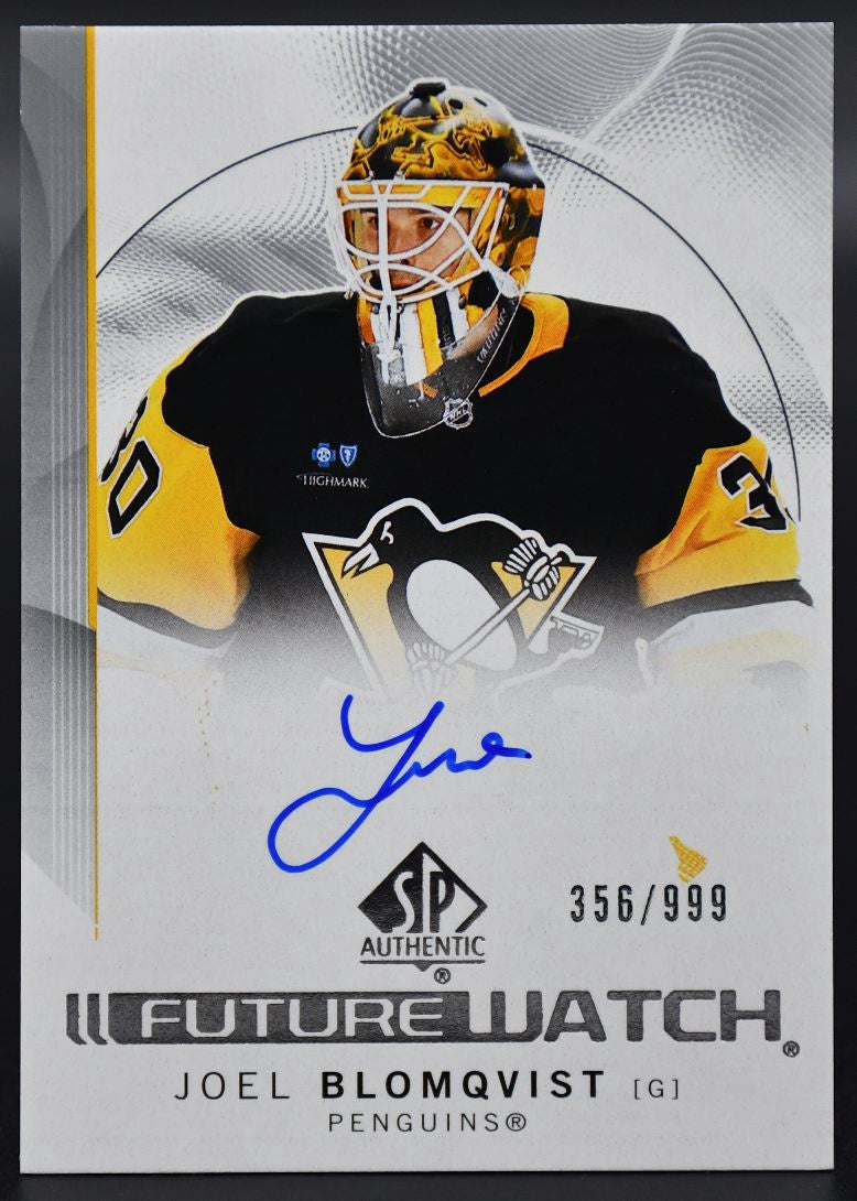 2024-25 SP Authentic Joel Blomqvist 173 Pittsburgh Penguins RC Auto 356/999