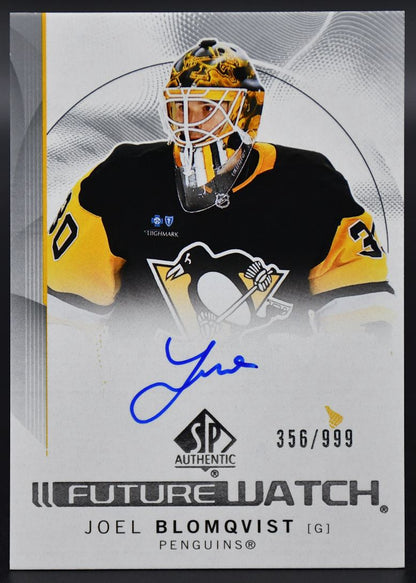 2024-25 SP Authentic Joel Blomqvist 173 Pittsburgh Penguins RC Auto 356/999