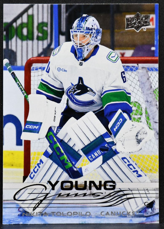2025-26 Upper Deck Series 1 Young Guns Nikita Tolopilo 221 Vancouver Canucks RC 1350