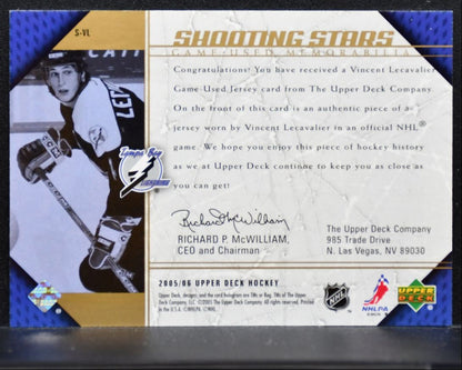 2005-06 Upper Deck Shooting Stars Vincent Lecavalier S-VL Lightning Jersey 2059