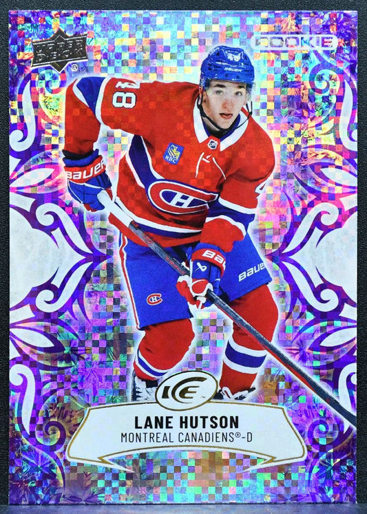 2024-25 Upper Deck ICE Rookie Purple Lane Hutson 133 Montreal Canadiens RC 9355