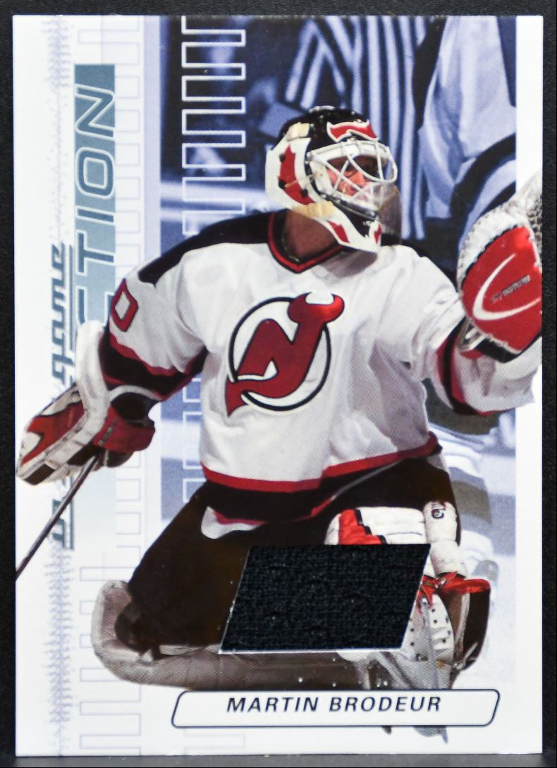 2003-04 In The Game Action Jerseys Martin Brodeur New Jersey Devils Jersey 5227