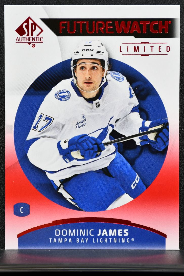 2025-26 SP Authentic Future Watch Limited Red Dominic James Lightning RC 4090