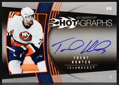2006-07 UD Hot Prospects Hotgraphs Trent Hunter H-TH Islanders RC Auto 5897