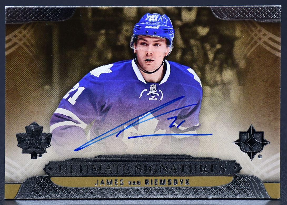 2013-14 UD Ultimate Collection Ultimate Signature James van Riemsdyk US-JR Auto