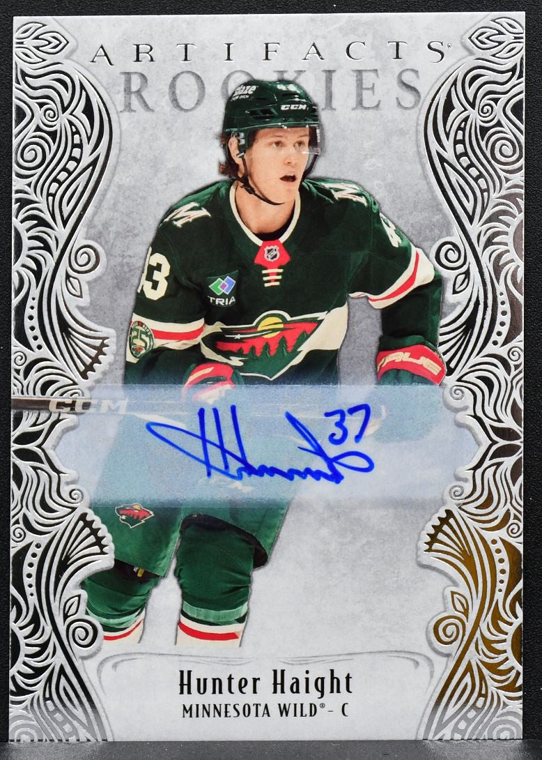 2025-26 Upper Deck Artifacts Rookies Auto Redemptions Hunter Haight RC Auto 6483