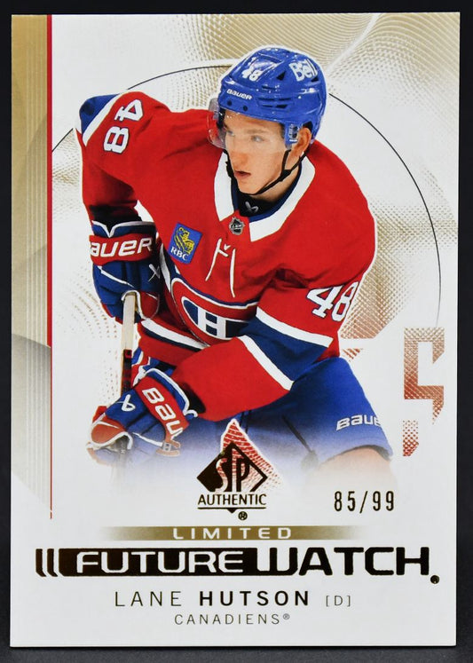 2024-25 SP Authentic Limited Future Watch Lane Hutson 139 RC 85/99