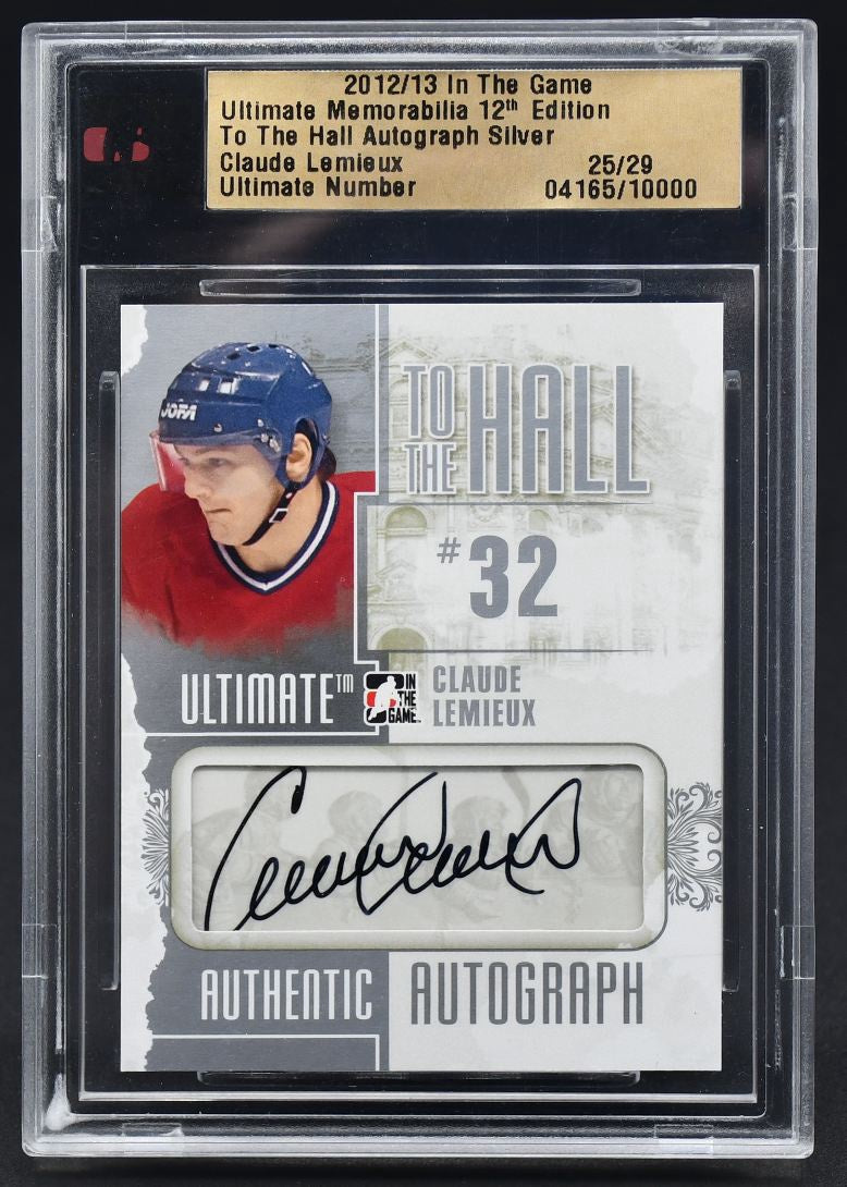 2012-13 In The Game Ultimate Memorabilia 12th Edition Claude Lemieux A-CL Auto