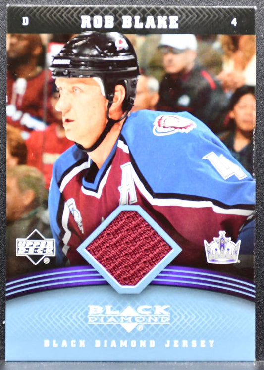 2006-07 Upper Deck Black Diamond Jerseys Rob Blake Los Angeles Kings Jersey 4347