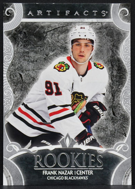 2024-25 UD Artifacts RCs Silver Frank Nazar 200 Chicago Blackhawks RC 023/999 2234