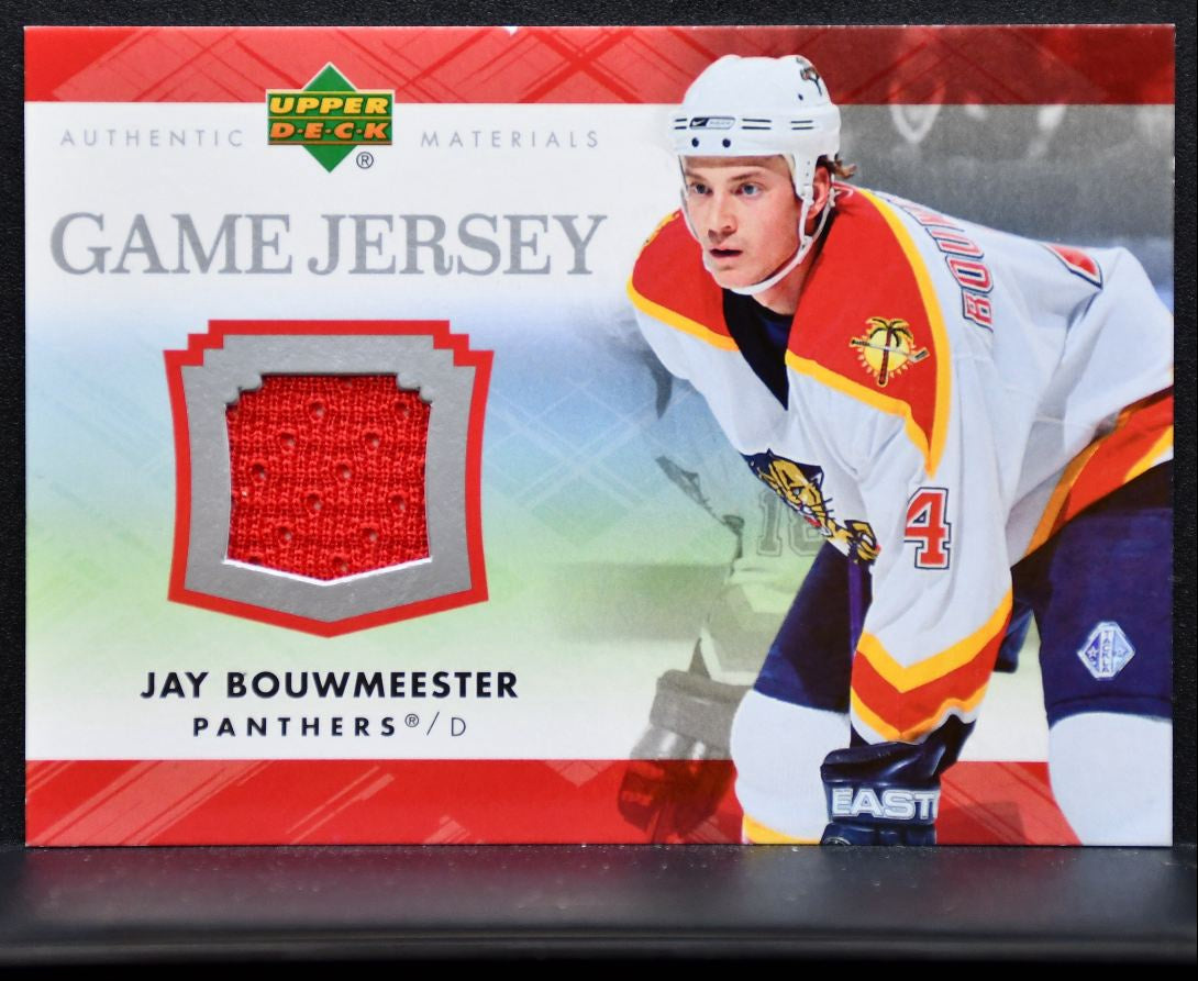 2007-08 Upper Deck Series 1 Game Jersey Jay Bouwmeester Panthers Jersey 7269