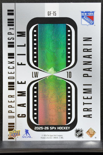 2025-26 SPx Game Film Artemi Panarin GF-15 New York Rangers 0429