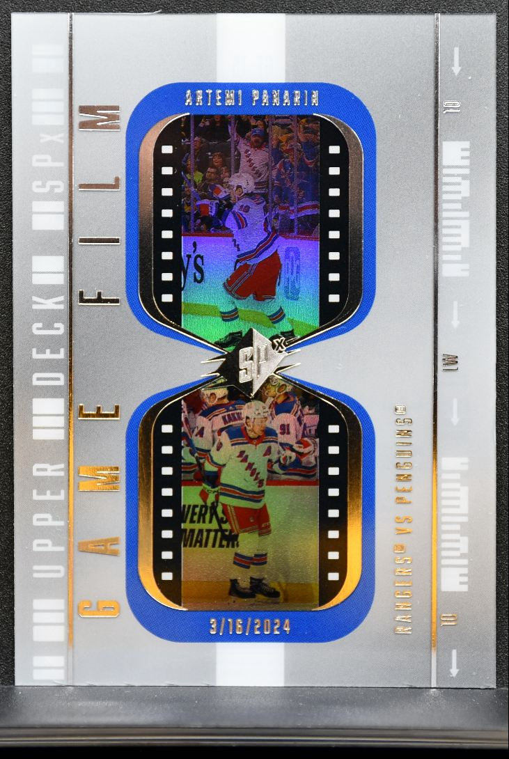 2025-26 SPx Game Film Artemi Panarin GF-15 New York Rangers 0429