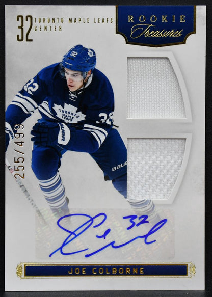 2011-12 Panini Anthology  Colborne 158 Maple Leafs RC Auto 255/499 Jersey 0379