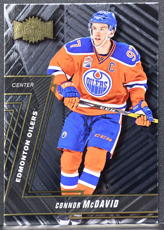 2016-17 Fleer Showcase Metal Universe Connor McDavid MU-1 Edmonton Oilers 4961