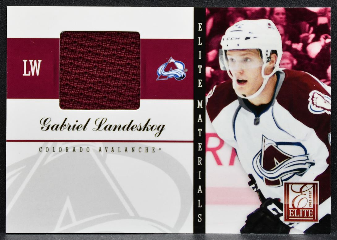 2011-12 Panini Elite Materials Gabriel Landeskog 33 Avalanche Jersey 2754