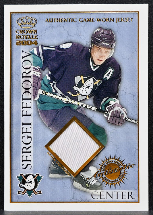 2003-04 Pacific Crown Royale Memorabilia Sergei Fedorov 154/220 Jersey 3001