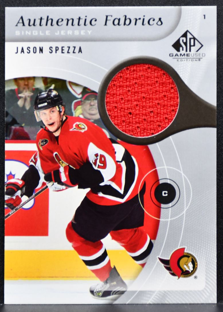 2006-07 SP Game Used Authentic Fabrics Jason Spezza Ottawa Senators Jersey 7546