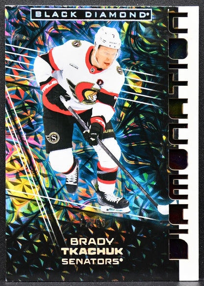 2025-26 Upper Deck Black Diamond Diamonation Brady Tkachuk DN-BT 6049