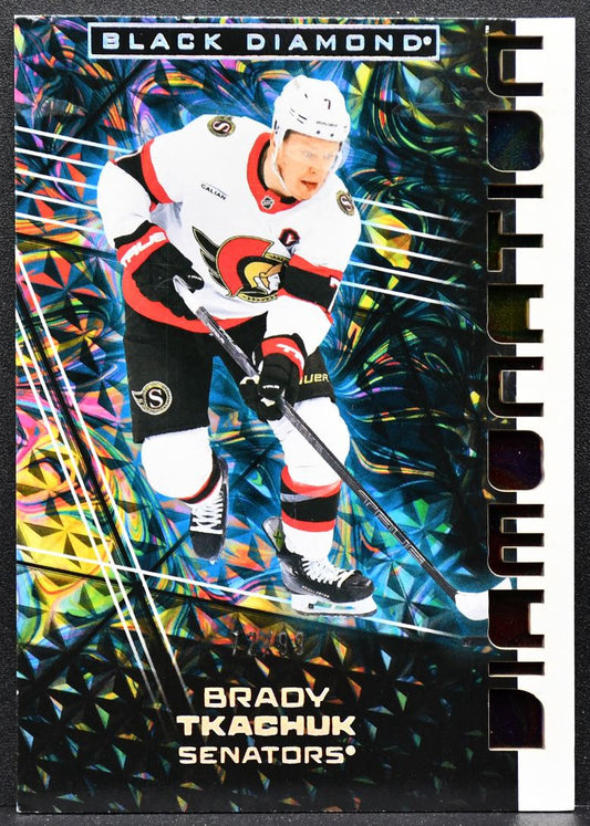 2025-26 Upper Deck Black Diamond Diamonation Brady Tkachuk DN-BT 6049