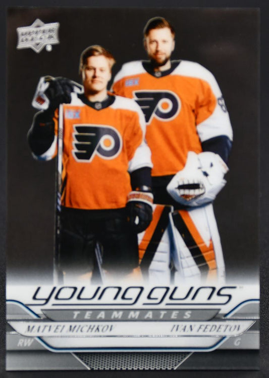 2024-25 UD Series 2 Matvei Michkov / Ivan Fedotov 496 Philadelphia Flyers RC