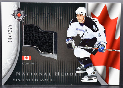 2005-06 UD Ultimate Collection National Heroes Jerseys Lecavalier NHJ-VL 064/225