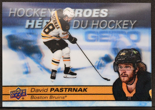 2021-22 Upper Deck Tim Hortons Hockey Heroes David Pastrnak H-18 Boston Bruins 6286