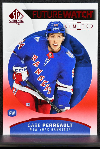 2025-26 SP Authentic Future Watch Limited Red Gabe Perreault 134 Rangers RC 3451