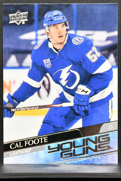 2020-21 Upper Deck Series 2 Young Guns Cal Foote 476 Tampa Bay Lightning RC 8846