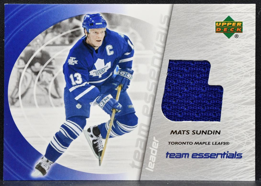 2003-04 Upper Deck Team Essentials Mats Sundin Toronto Maple Leafs Jersey 5703