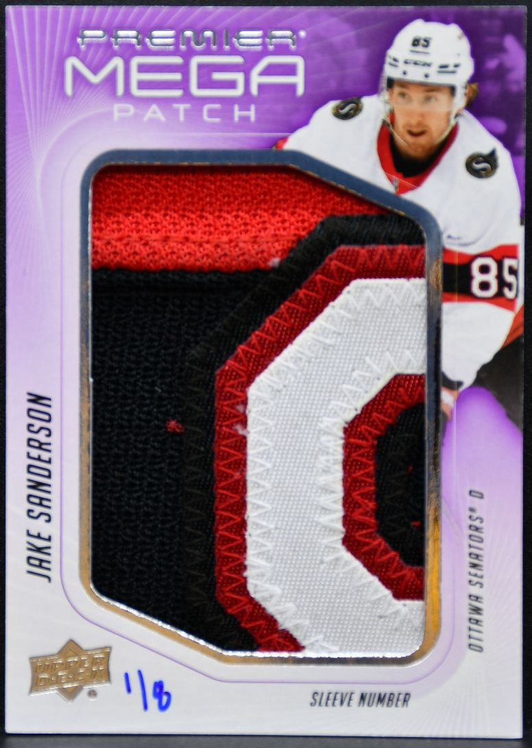 2024-25 UD Premier Mega Patch Jake Sanderson Ottawa Senators /8 Patch 5485